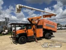 (South Beloit, IL) Altec LRV55, Over-Center Bucket Truck mounted behind cab on 2008 GMC C7500 Chippe