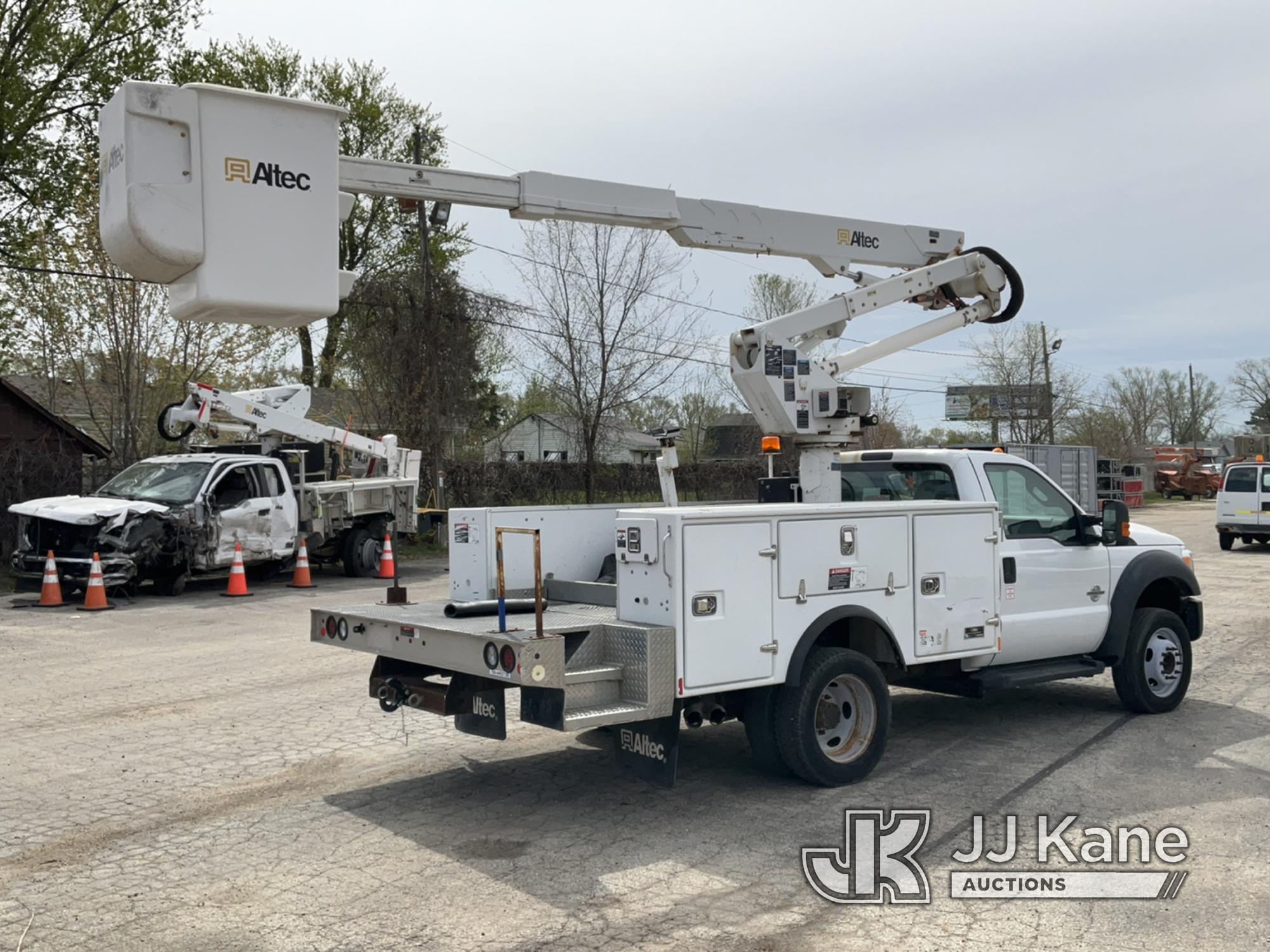 (South Beloit, IL) Altec AT37G, Articulating & Telescopic Bucket Truck mounted behind cab on 2016 Fo