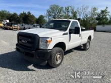 2015 Ford F250 4x4 Pickup Truck Runs & Moves, Low Tire Pressure, Rust & Body Damage