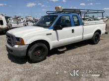 2005 Ford F250 Extended-Cab Pickup Truck Runs & Moves, Check Engine Light On, Body & Rust Damage