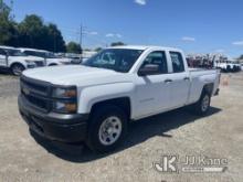 2015 Chevrolet 1500 4x4 Extended-Cab Pickup Truck Danella Unit) (Runs & Moves, Rust & Body Damage