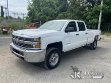 2015 Chevrolet Silverado 2500HD 4x4 Crew-Cab Pickup Truck Danella Unit) (Runs & Moves, Body Damage