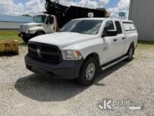 2015 RAM 1500 4x4 Quad-Cab Pickup Truck Runs & Moves) (Engine Tick, Check Engine Light On, Body Dama