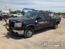 2008 GMC Sierra 3500HD 4x4 Extended-Cab Pickup Truck Runs & Moves, Runs Rough, Engine Light On, Body