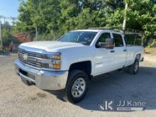 2017 Chevrolet Silverado 3500HD 4x4 Crew-Cab Pickup Truck Danella Unit) (Runs & Moves, Minor Body Da