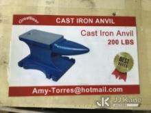 2024 Greatbear 200lbs Cast Iron Anvil (New/Unused) NOTE: This unit is being sold AS IS/WHERE IS via 