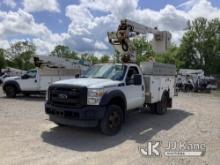 Altec AT235, Articulating & Telescopic Non-Insulated Bucket Truck mounted behind cab on 2015 Ford F4