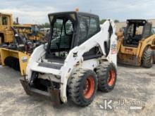 2015 Bobcat S185 Rubber Tired Skid Steer Loader Runs & Moves, No Loader Bucket, Bad Battery, Rust Da