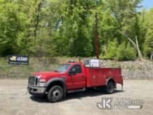 2008 Ford F550 Mechanics Service Truck Runs, Moves & Upper Operates) (Compressor Makes Air, Parking 