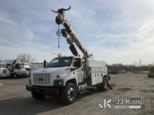 Terex/Telelect L4045, Digger Derrick corner mounted on 2005 GMC C8500 Utility Truck Runs, Moves & Up