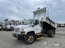 2009 GMC C7500 Dump Truck Runs Moves & Dump Operates, Body & Rust Damage