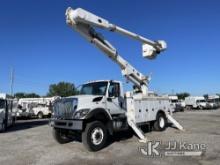 Altec AM55E, Over-Center Material Handling Bucket Truck rear mounted on 2020 International HV507 4x4