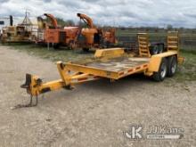 2011 Butler LT1616LS T/A Tagalong Equipment Trailer Tongue Jack Damaged