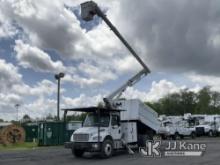 Altec LR7-56, Over-Center Bucket Truck mounted behind cab on 2016 Freightliner M2 106 Chipper Dump T