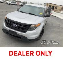 2014 Ford Explorer AWD Police Interceptor Sport Utility Vehicle Runs & Moves, Paint Damage