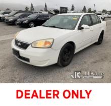 2007 Chevrolet Malibu LT 4-Door Sedan Runs, Moves, Blinker Switch Broken