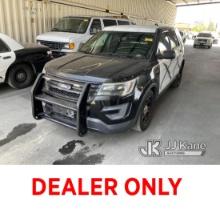 2016 Ford Explorer AWD Police Interceptor Sport Utility Vehicle Runs & Moves, Paint Damage