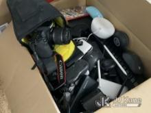 Box w/Headphones & Electronics NOTE: This unit is being sold AS IS/WHERE IS via Timed Auction and is