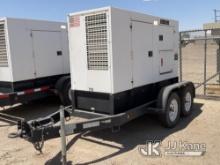 2011 Multiquip DCA-70USI2 Enclosed Portable Generator, Trailer Mounted Runs