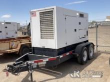 2011 Multiquip DCA-125USI Enclosed Portable Generator, Trailer Mounted Runs