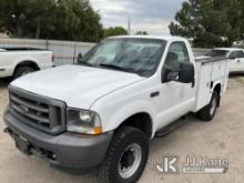 2003 Ford F350 4x4 Service Truck Runs & Moves