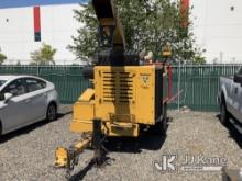 2018 Vermeer BC1800XL Chipper (18in Drum) Not Running, Condition Unknown, No Key)( Seller States Blo