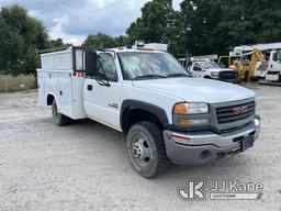 (Crewe, VA) 2006 GMC Sierra 3500 4x4 Service Truck Runs & Moves) (Check Engine Light On