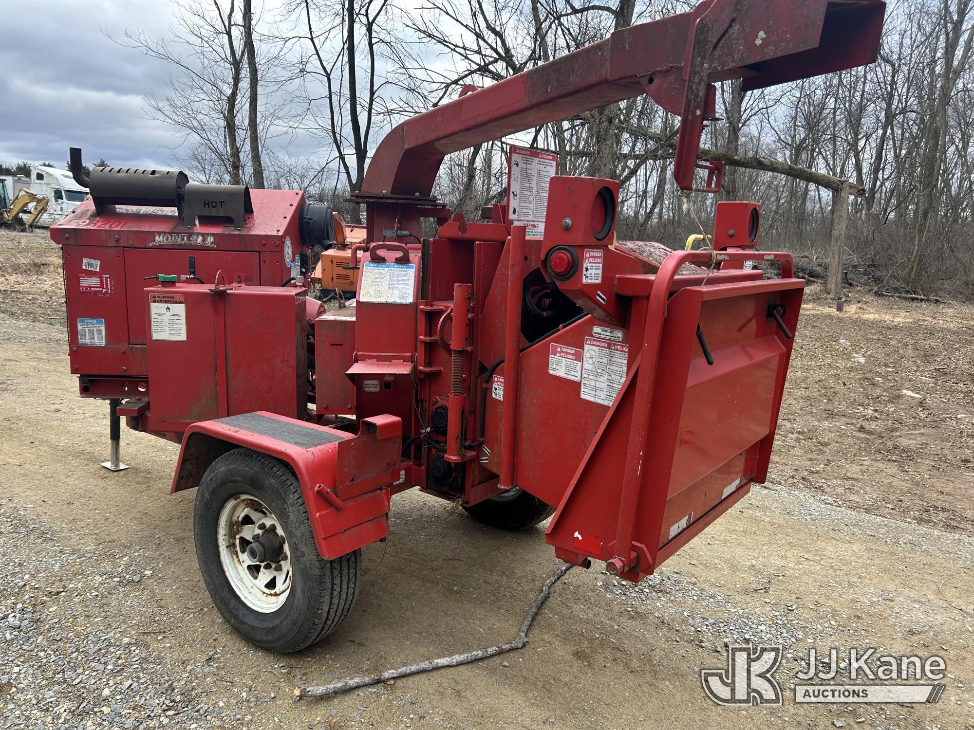 (Hagerstown, MD) 2009 Bandit Industries M90XP Portable Chipper (9in Disc), trailer mtd No Title) (Ru