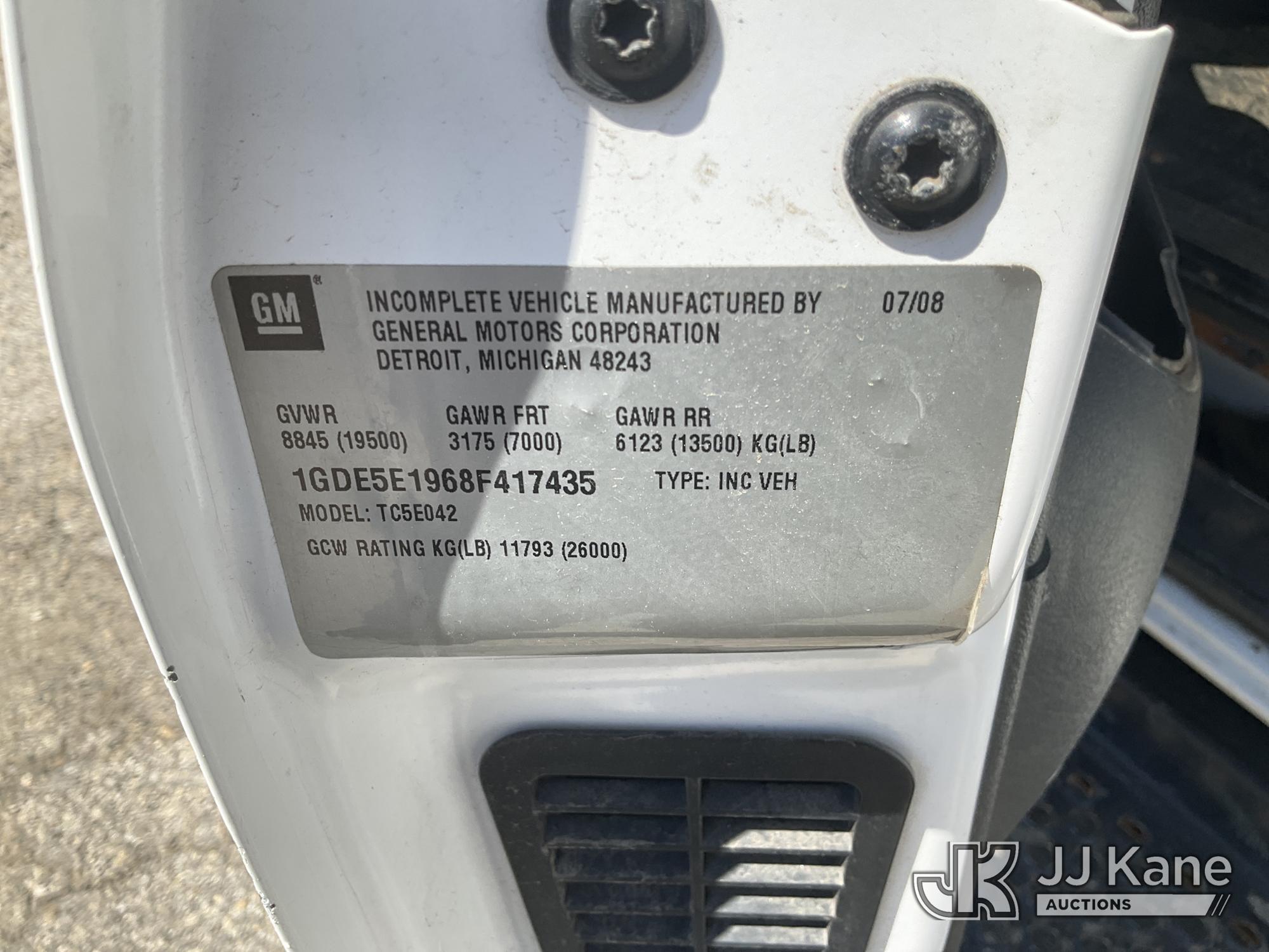 (Plymouth Meeting, PA) 2008 GMC C5500 Crew-Cab Flatbed/Dump Truck Runs Moves & Dump Operates, Body &