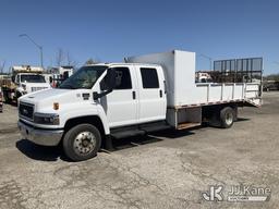 (Plymouth Meeting, PA) 2008 GMC C5500 Crew-Cab Flatbed/Dump Truck Runs Moves & Dump Operates, Body &