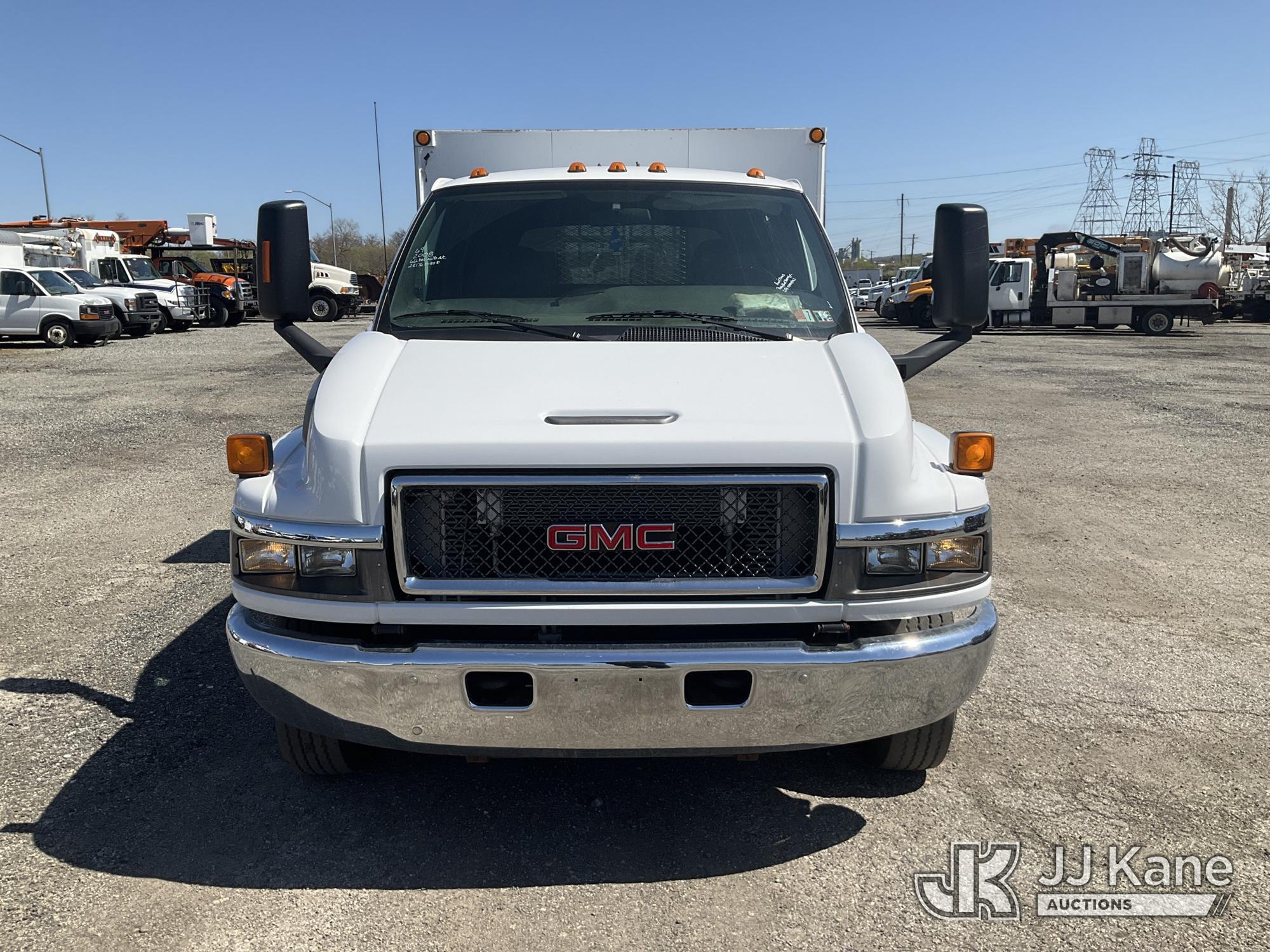 (Plymouth Meeting, PA) 2008 GMC C5500 Crew-Cab Flatbed/Dump Truck Runs Moves & Dump Operates, Body &
