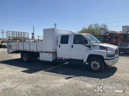(Plymouth Meeting, PA) 2008 GMC C5500 Crew-Cab Flatbed/Dump Truck Runs Moves & Dump Operates, Body &