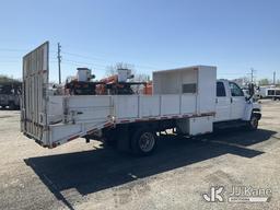 (Plymouth Meeting, PA) 2008 GMC C5500 Crew-Cab Flatbed/Dump Truck Runs Moves & Dump Operates, Body &