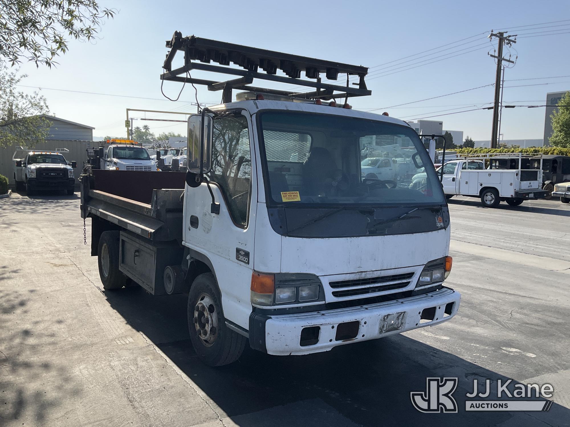 (Jurupa Valley, CA) 1999 Chevrolet W35042 Dump Truck Runs, Moves, & Dump Operates) (Arrow Board Not