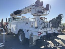 (Dixon, CA) Altec DC47-BTR, Digger Derrick rear mounted on 2015 Freightliner M2 106 4x4 Utility Truc