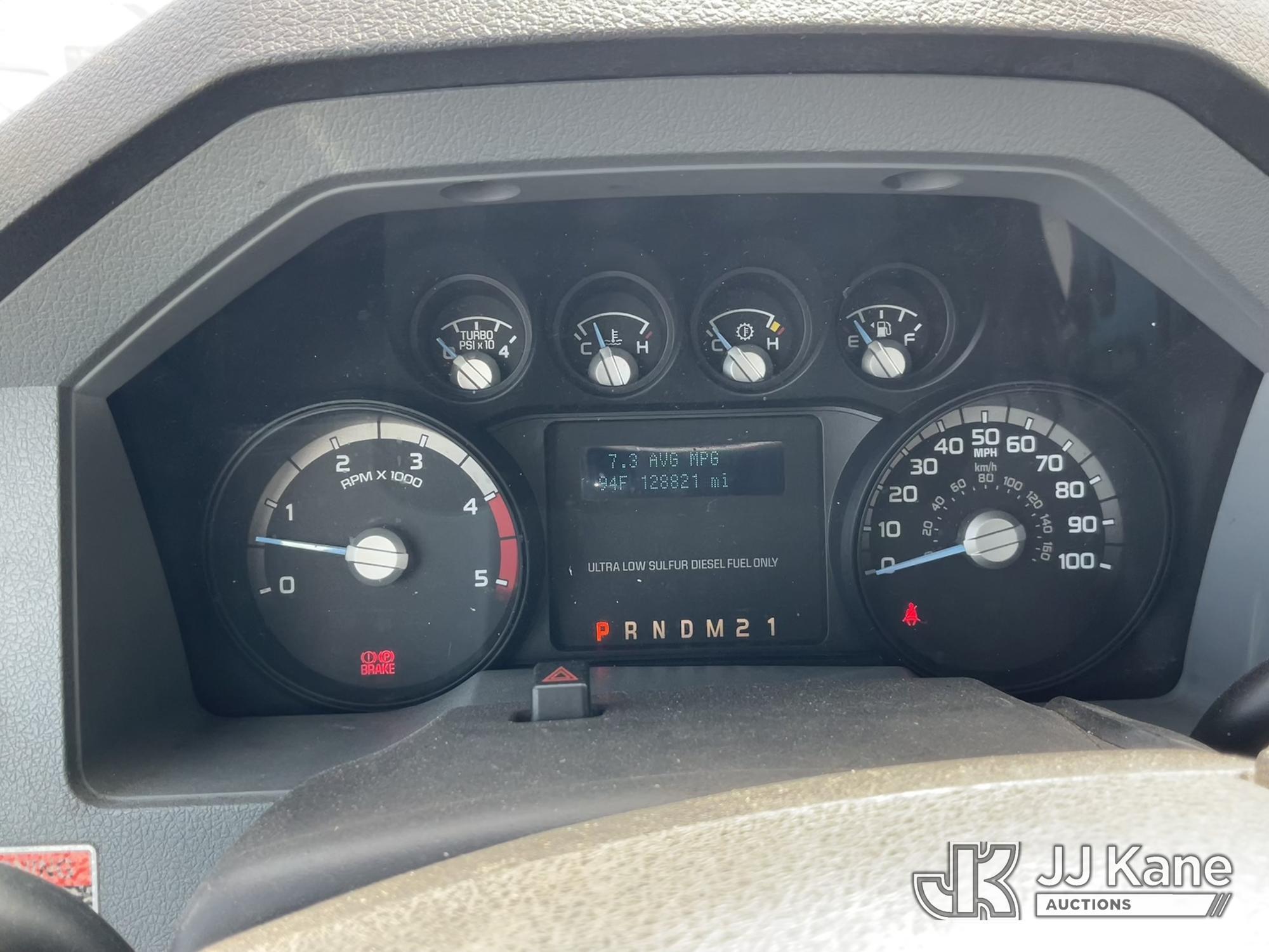 (Dixon, CA) Altec AT37G, Articulating & Telescopic Bucket mounted behind cab on 2013 Ford F550 4x4 S