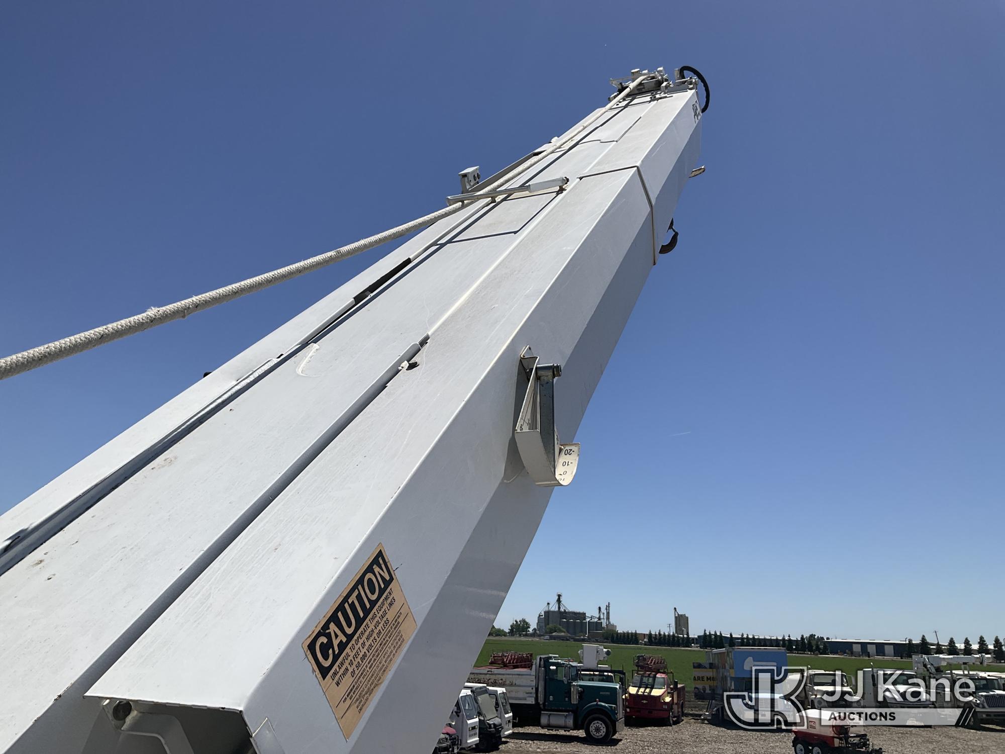 (Dixon, CA) Altec DC47-BTR, Digger Derrick rear mounted on 2015 Freightliner M2 106 4x4 Utility Truc