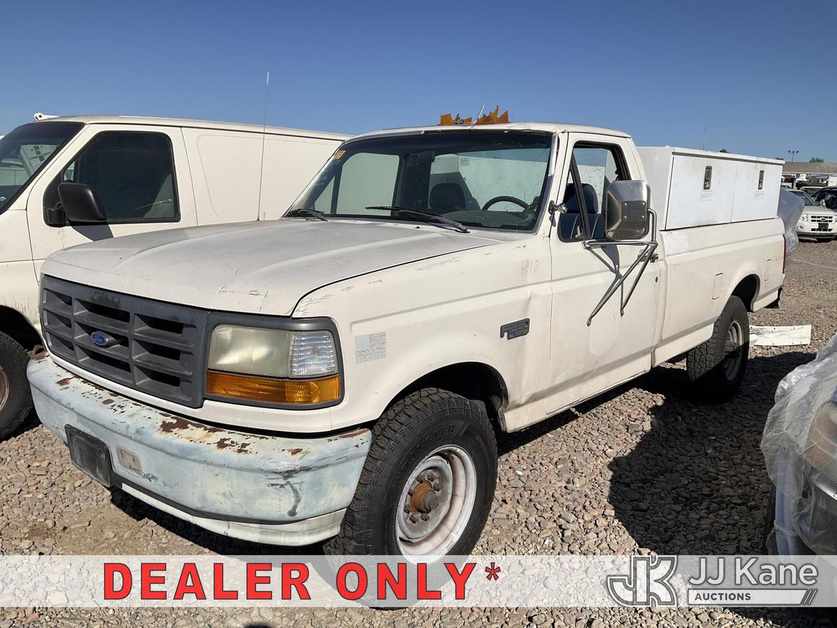 (Dixon, CA) 1993 Ford F250 Pickup Truck Not Running, Condition Unknown) (No Battery, Ignition Damage