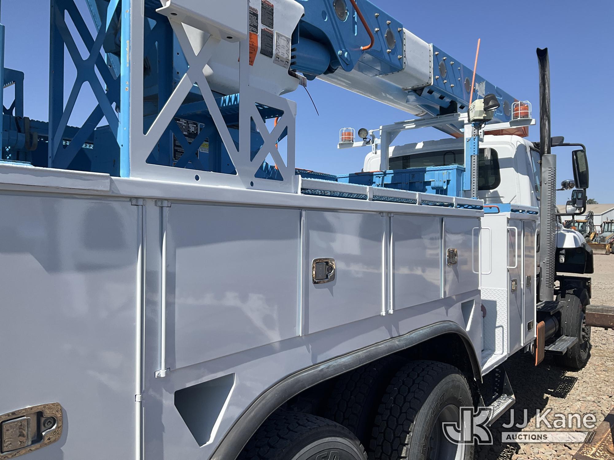 (Dixon, CA) Altec AM55, Over-Center Material Handling Bucket Truck rear mounted on 2013 Internationa