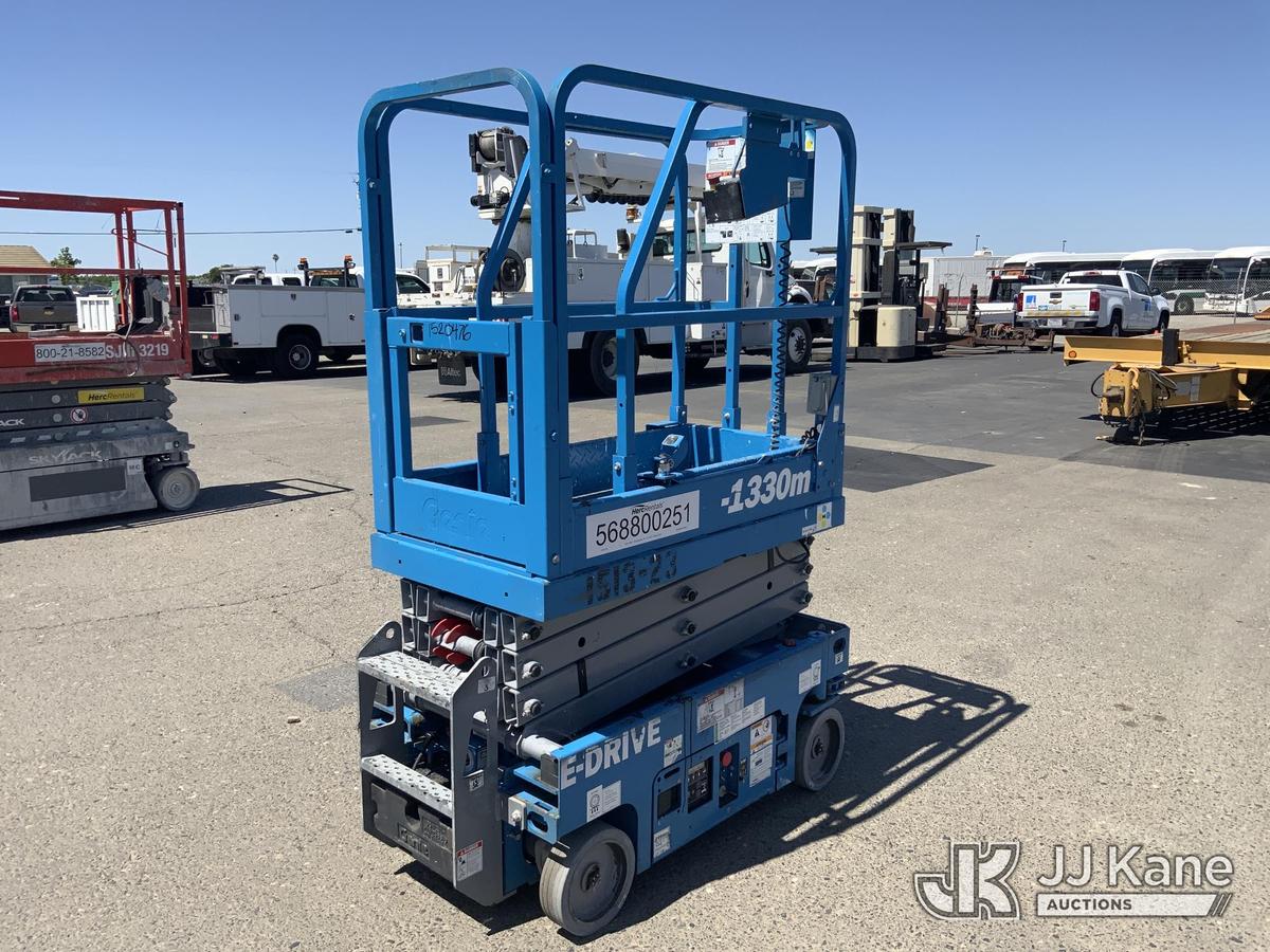 (Dixon, CA) 2021 Genie GS1330M Self-Propelled Scissor Lift Runs & Operates