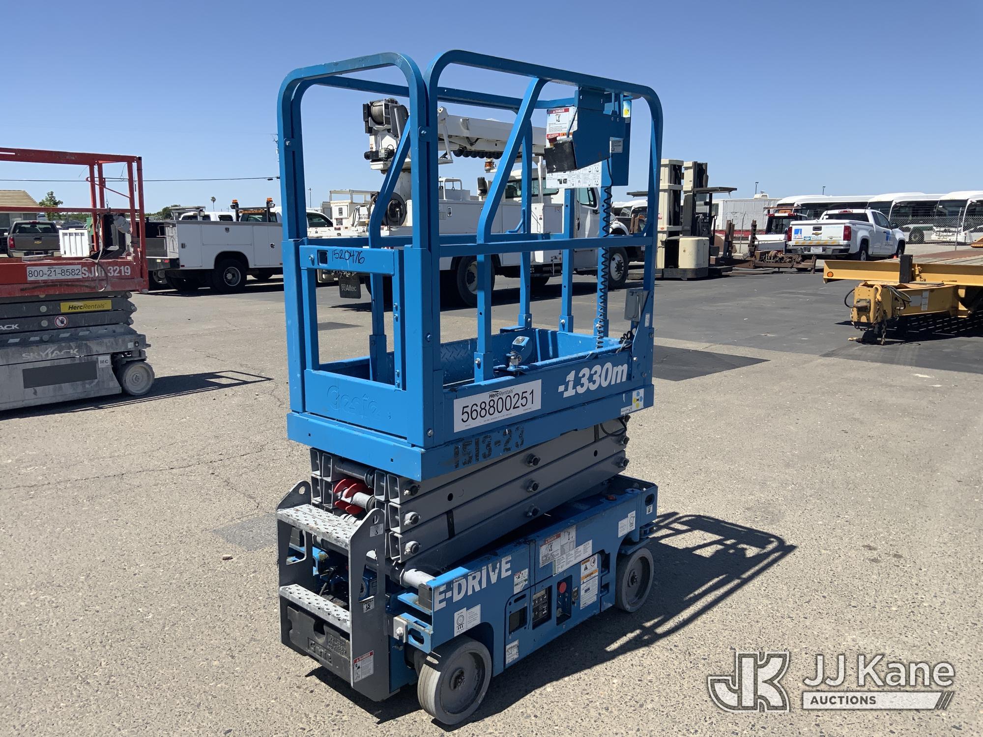 (Dixon, CA) 2021 Genie GS1330M Self-Propelled Scissor Lift Runs & Operates