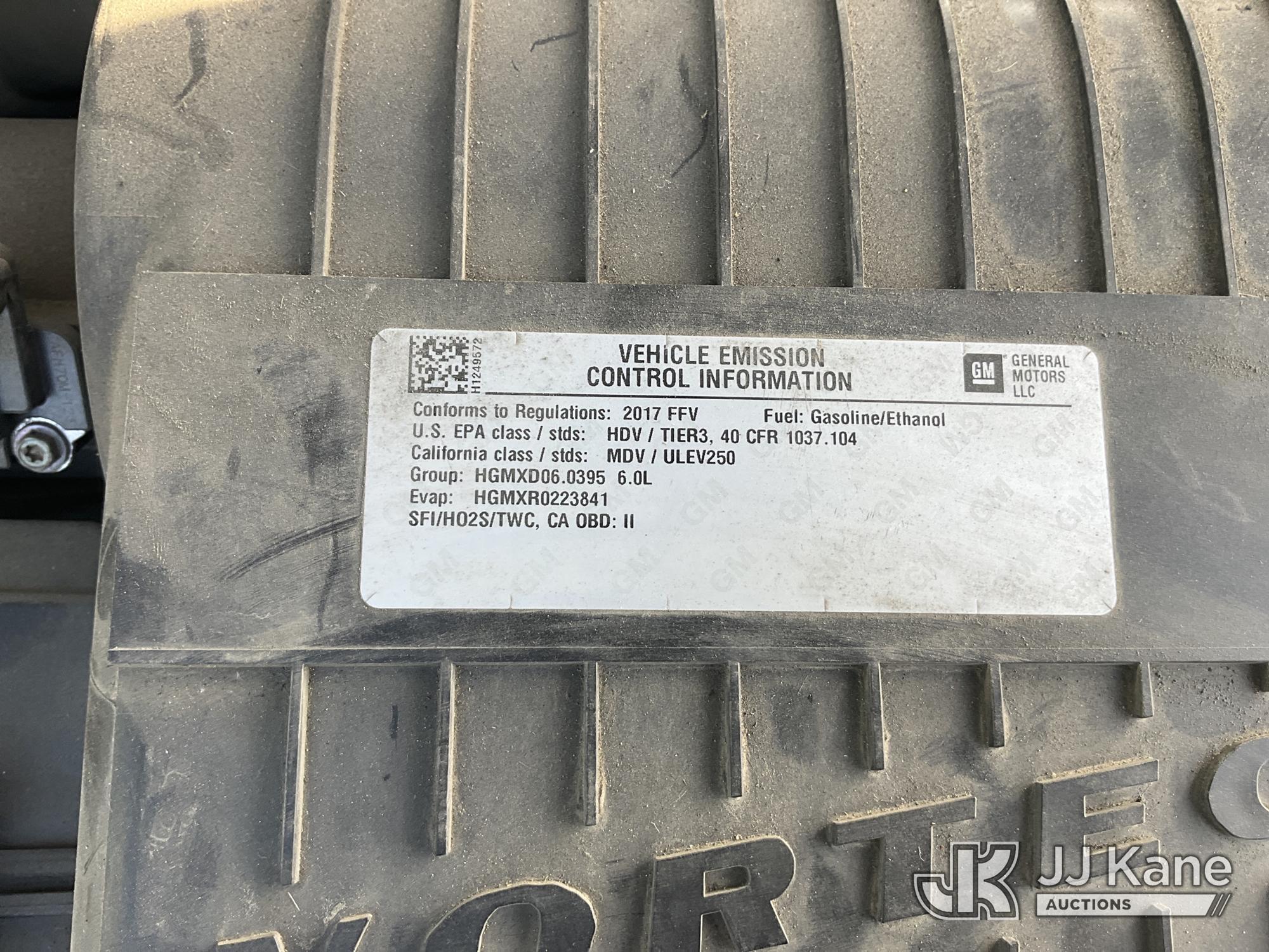 (Dixon, CA) 2017 Chevrolet Express Extended Cargo Van Runs & Moves) (Airbag Light On, ABS Light On,