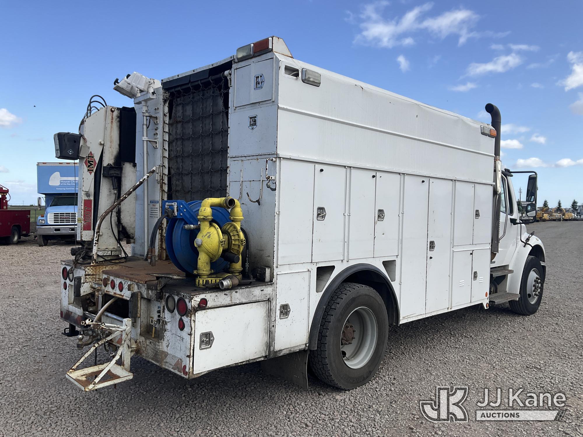 (Dixon, CA) 2006 Freightliner M2 106 Air Compressor/Enclosed Utility Truck Runs & Moves