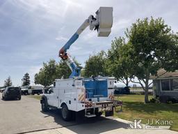 (Dixon, CA) Altec AT37G, Articulating & Telescopic Bucket mounted behind cab on 2013 Ford F550 4x4 S