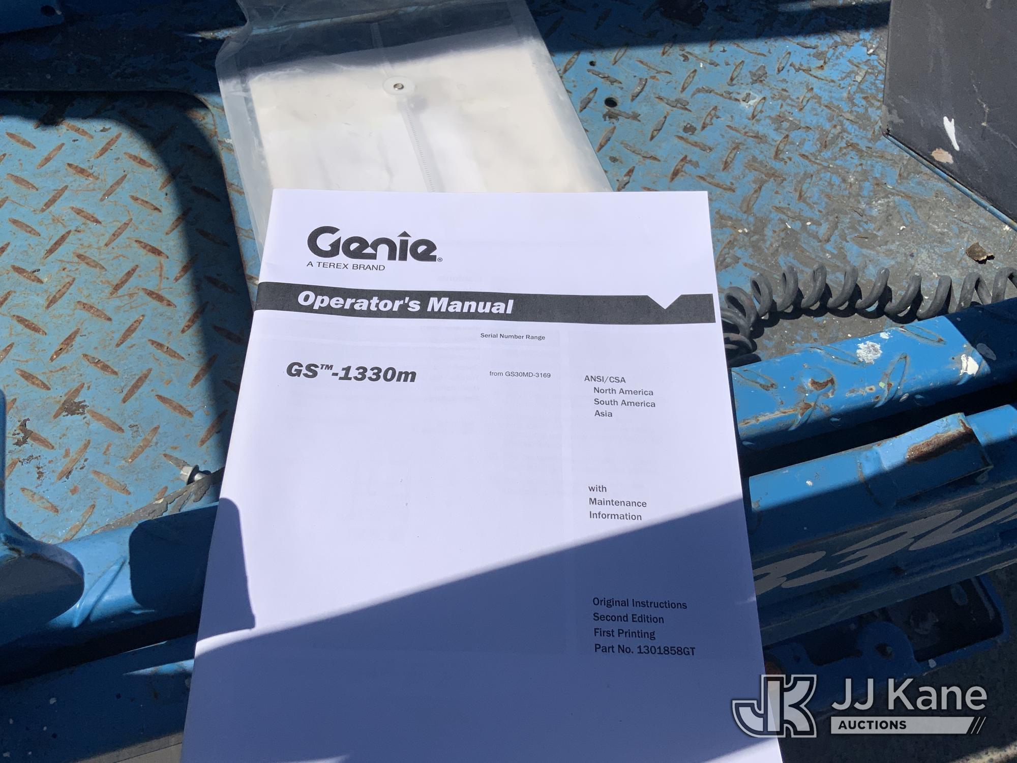 (Dixon, CA) 2021 Genie GS1330M Self-Propelled Scissor Lift Runs & Operates