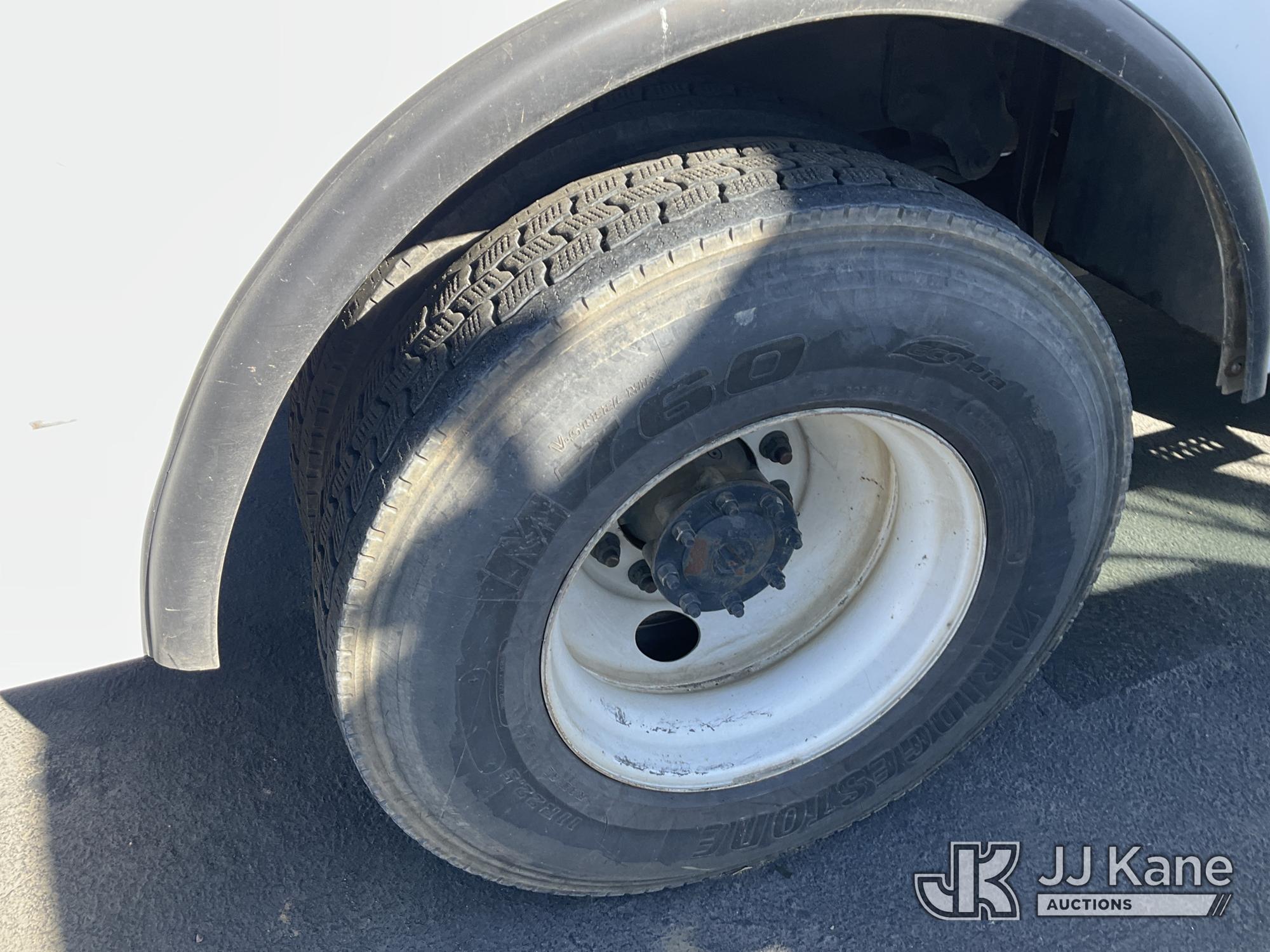 (Dixon, CA) Altec DC47-BTR, Digger Derrick rear mounted on 2015 Freightliner M2 106 4x4 Utility Truc