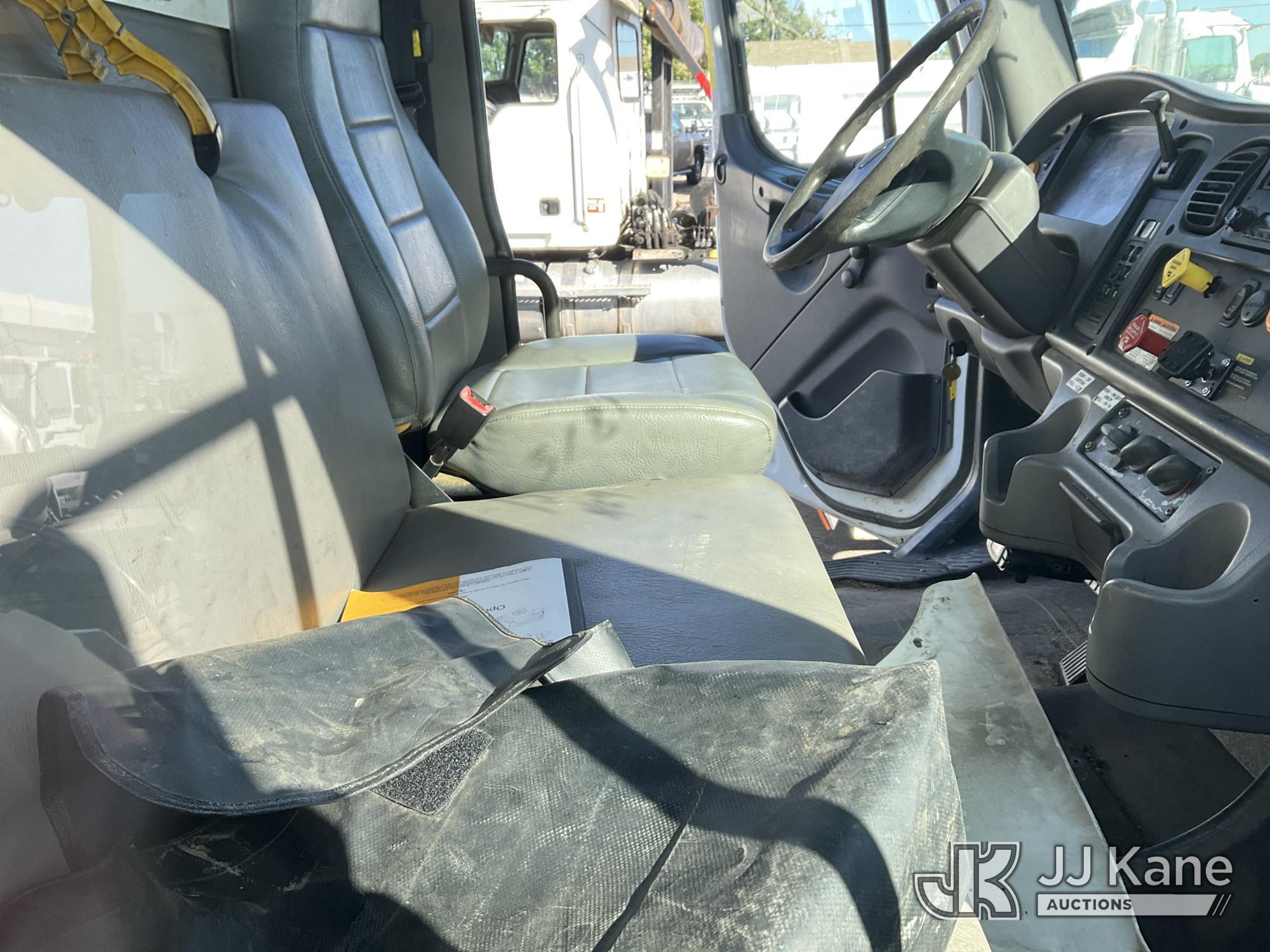 (Dixon, CA) Altec DC47-BTR, Digger Derrick rear mounted on 2015 Freightliner M2 106 4x4 Utility Truc