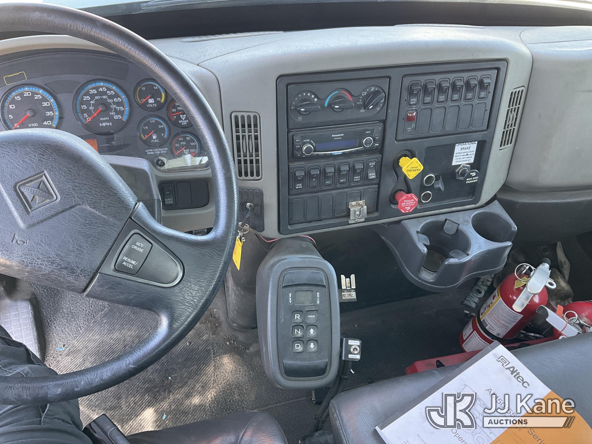 (Dixon, CA) Altec AM55, Over-Center Material Handling Bucket Truck rear mounted on 2013 Internationa
