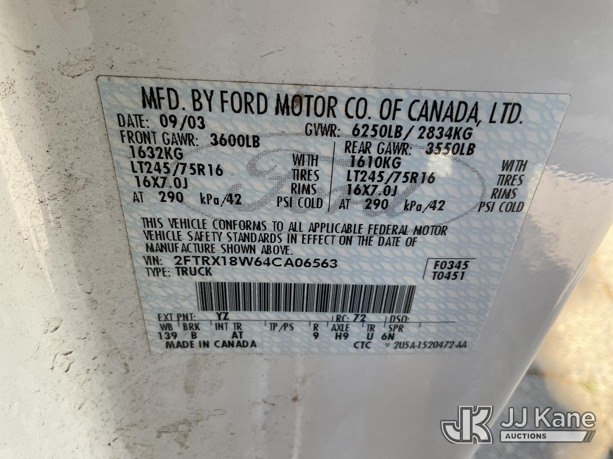 (Dixon, CA) 2004 Ford F-150 Heritage 4x4 Extended-Cab Pickup Truck Runs & Moves