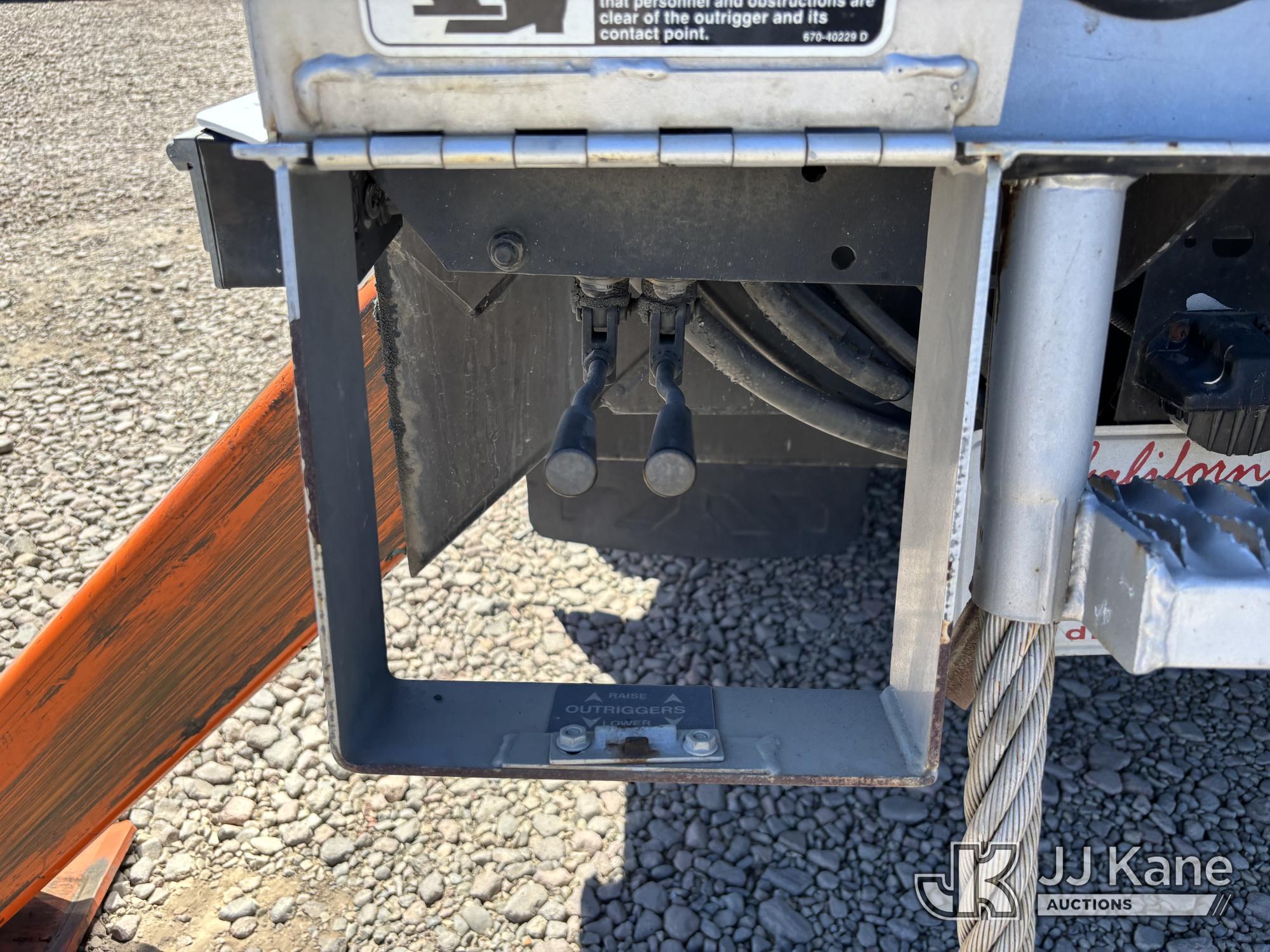 (Dixon, CA) Altec AM55, Over-Center Material Handling Bucket Truck rear mounted on 2013 Internationa